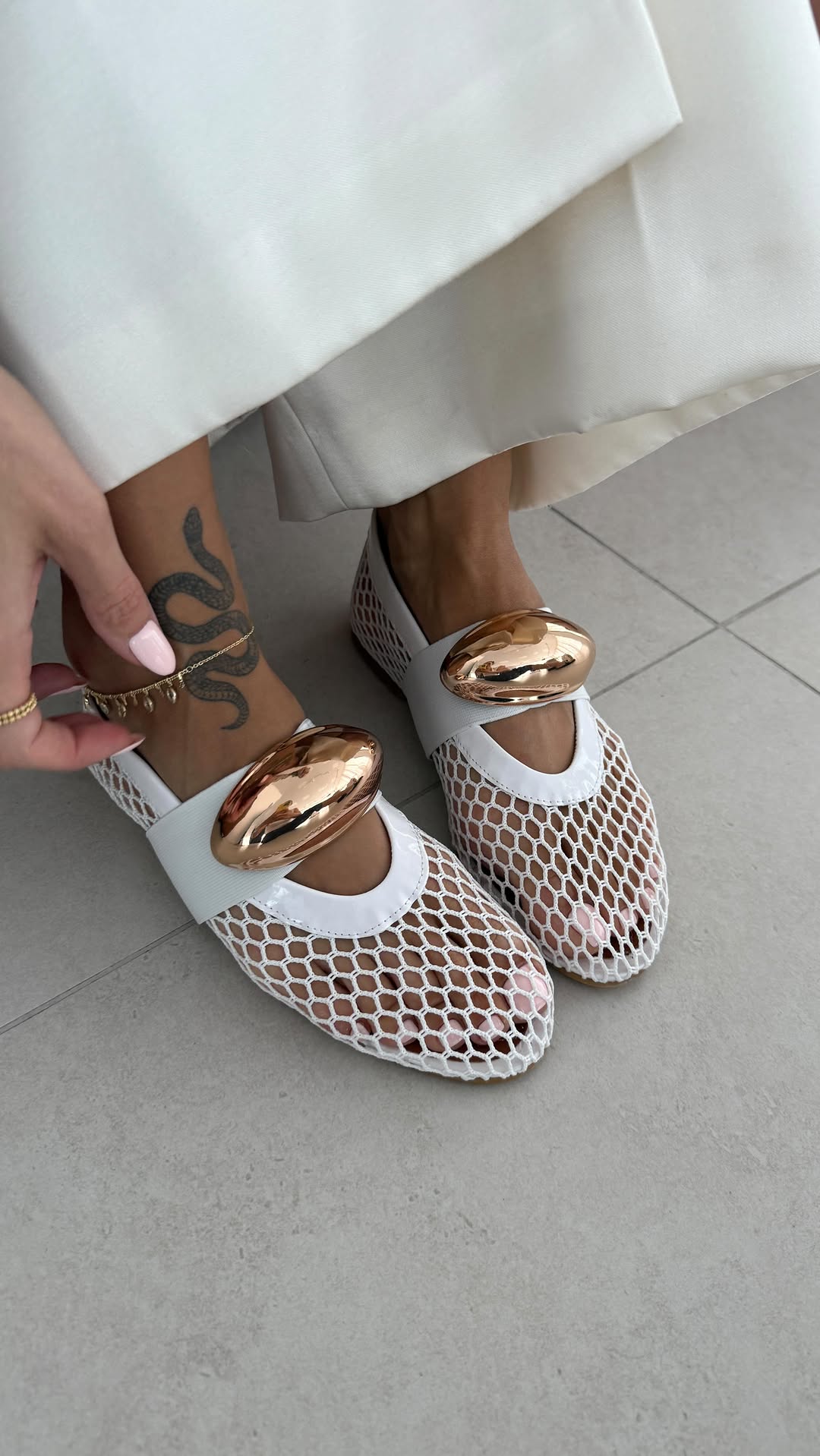 ORO MESH x BLANCO (sobre pedido)